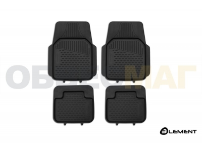 Коврики в салон универсальные полиуретан 4 штуки Element для Для всех марок Любые