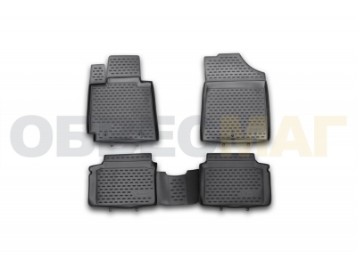 Коврики в салон полиуретан 4 штуки Element для Hyundai Veloster 2012-2017