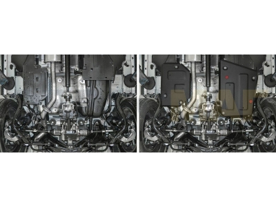 Защита топливного бака Автоброня, сталь 2 мм для Haval F7/F7x 2019-2021