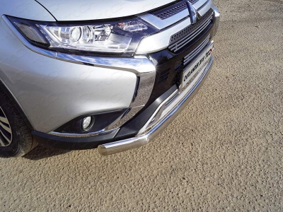 Решетка радиатора нижняя 12 мм для Mitsubishi Outlander 2018-2021