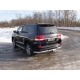 Защита задняя уголки 76 мм ТСС для Toyota Land Cruiser 200 Executive 2016-2021